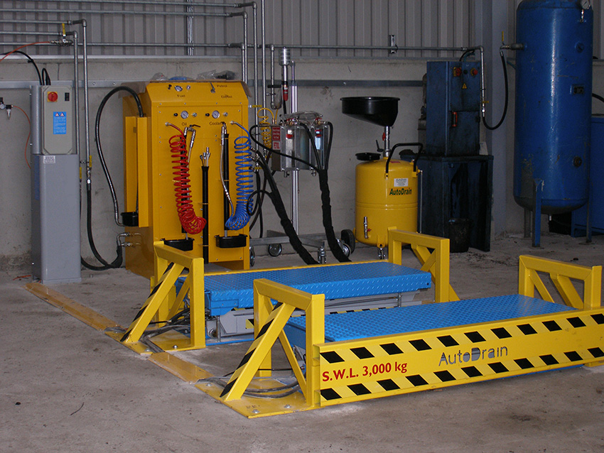 QuickDrain  Compact et pont élévateur LoadLift