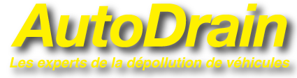 Autodrain Logo - Les experts de la depollution de vehicules